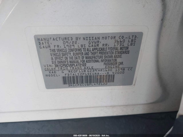 3N1CP5CV8PL472122 Nissan Kicks