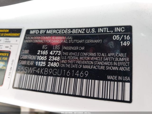 2016 MERCEDES-BENZ C 300 55SWF4KB9GU161469 Photo 8
