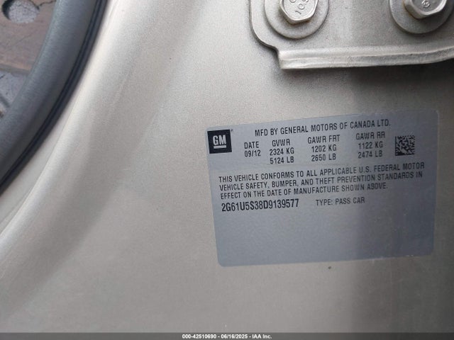 2013 CADILLAC XTS 2G61U5S38D9139577 Photo 8