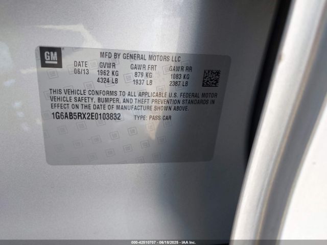 1G6AB5RX2E0103832 Cadillac ltg