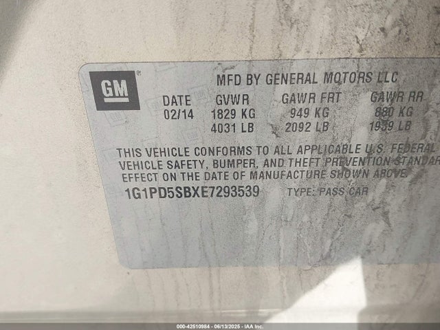 1G1PD5SBXE7293539 Chevrolet LUV