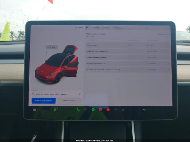2021 Tesla Model Y Long Range Dual Motor All-wheel Drive მანქანა იყიდება აუქციონზე, vin: 5YJYGDEE3MF092447, აუქციონის ნომერი: 42511000