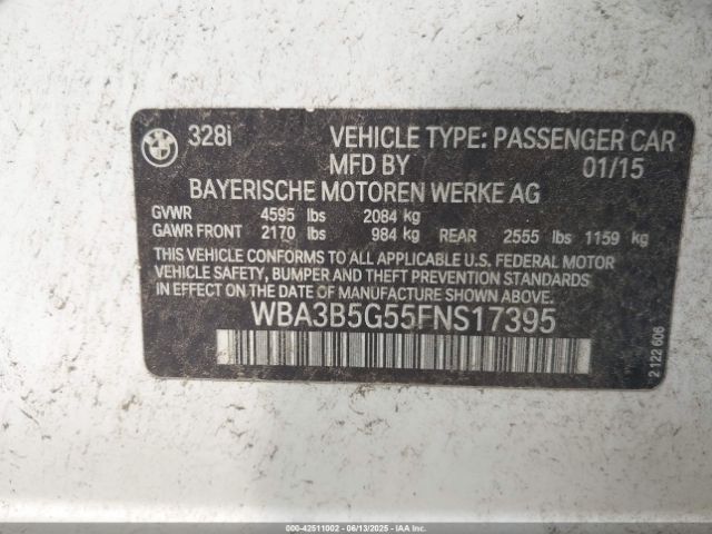 WBA3B5G55FNS17395 BMW 328i Xdrive
