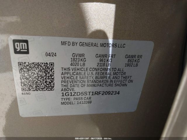 2024 CHEVROLET MALIBU 1G1ZD5ST1RF209234 Photo 8