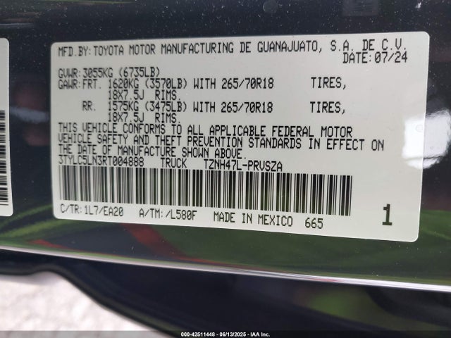 Toyota t24a-fts 2024 3TYLC5LN3RT004888 Image 9