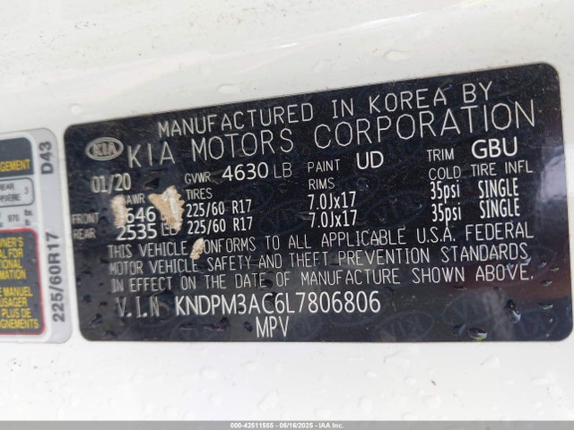 KIA gdi theta ii 2020 KNDPM3AC6L7806806 Image 9