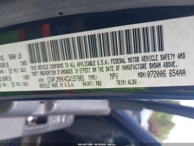 2012 JEEP LIBERTY 1C4PJMAK4CW197081 Photo 8