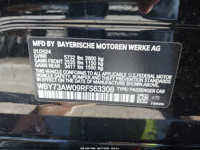 2024 BMW I4 WBY73AW09RFS63308 Photo 8