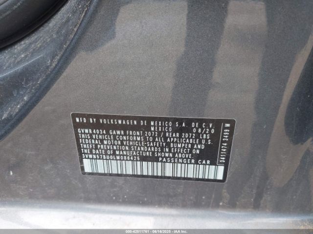 2020 VOLKSWAGEN JETTA 3VWN57BU0LM086425 Photo 8