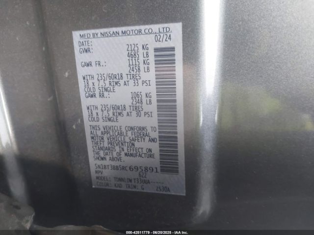 2024 NISSAN ROGUE 5N1BT3BB5RC695891 Photo 8