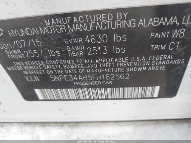 5NPE34AB5FH162562 Hyundai Sonata Limited 2.0t