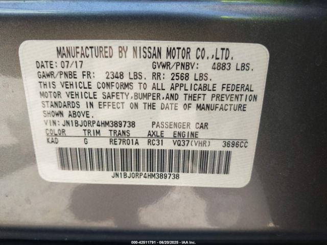 2017 INFINITI QX50 JN1BJ0RP4HM389738 Photo 8
