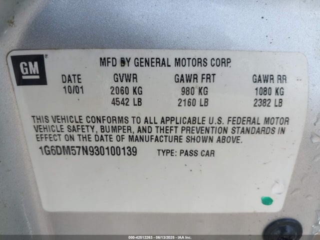 2003 CADILLAC CTS 1G6DM57N930100139 Photo 8
