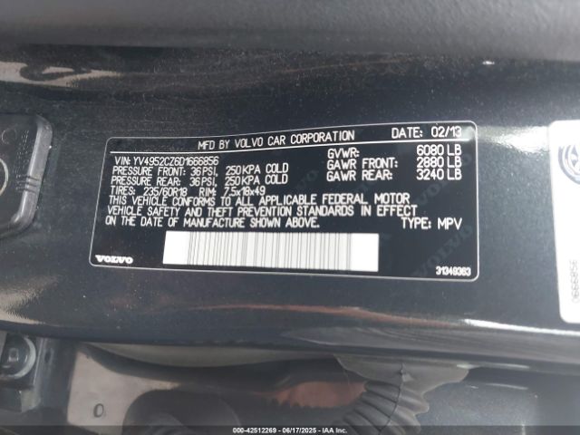 2013 VOLVO XC90 YV4952CZ6D1666856 Photo 8