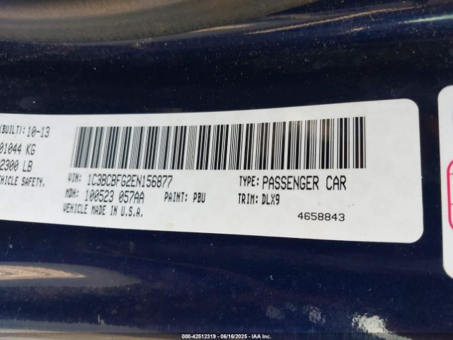 2014 CHRYSLER 200 1C3BCBFG2EN156877 Photo 8