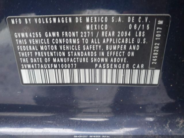 2015 VOLKSWAGEN GOLF GTI 3VW4T7AUXFM100077 Photo 8