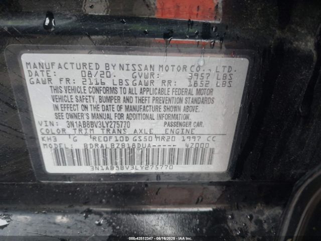 2020 NISSAN SENTRA 3N1AB8BV3LY275770 Photo 8