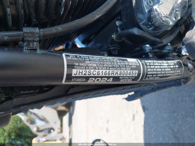 2024 Honda Vt1300 Cxa მანქანა იყიდება აუქციონზე, vin: JH2SC6166RK800459, აუქციონის ნომერი: 42512548