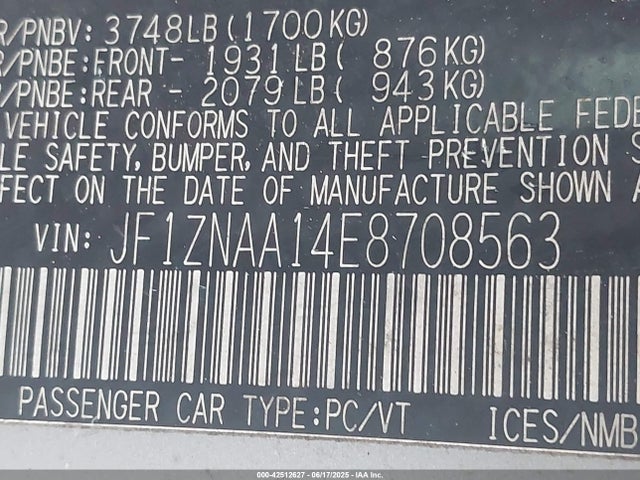 JF1ZNAA14E8708563 Scion 2014