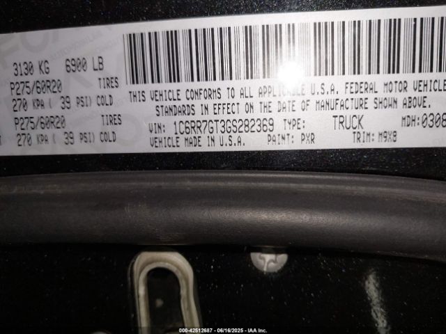 1C6RR7GT3GS282369 RAM 2016