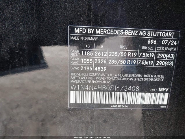 W1N4N4HB0SJ673408 Mercedes-Benz m260