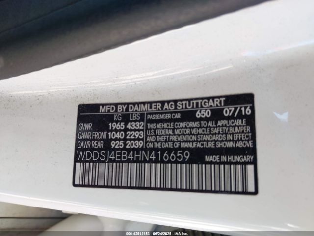 2017 MERCEDES-BENZ CLA 250 WDDSJ4EB4HN416659 Photo 8