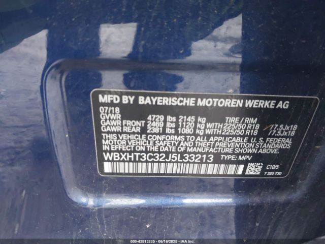 2018 BMW X1 WBXHT3C32J5L33213 Photo 8