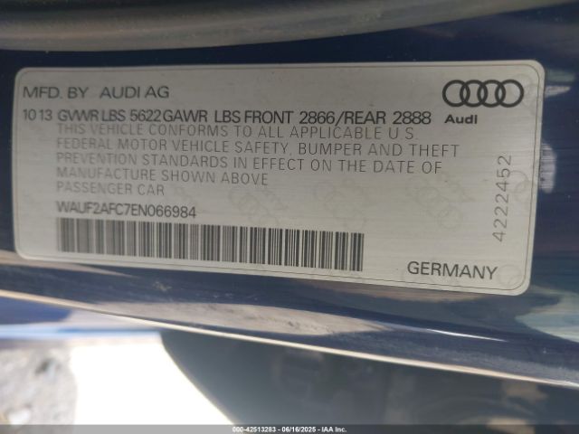 2014 AUDI S6 WAUF2AFC7EN066984 Photo 8