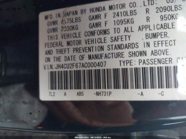 2010 ACURA TSX JH4CU2F67AC000407 Photo 8