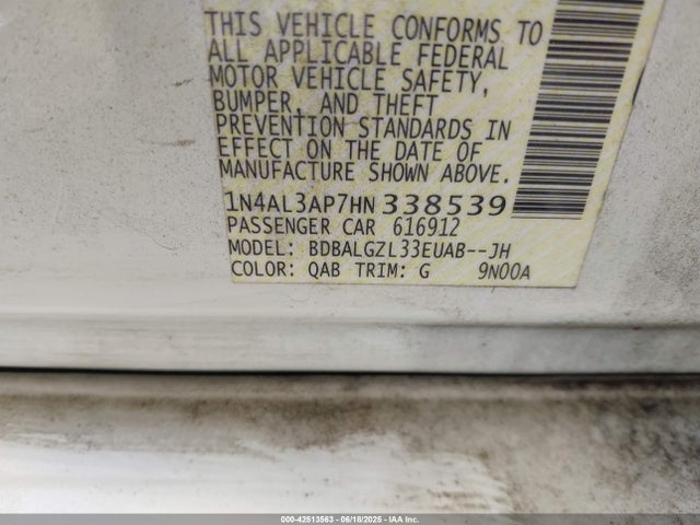 1N4AL3AP7HN338539 Nissan 2017
