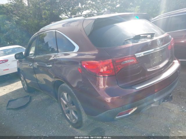 2014 ACURA MDX 5FRYD3H87EB007179 Photo 2