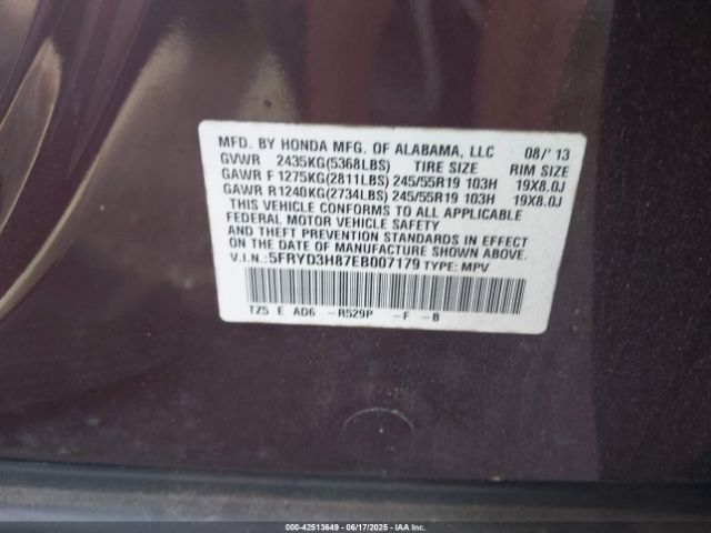 2014 ACURA MDX 5FRYD3H87EB007179 Photo 8