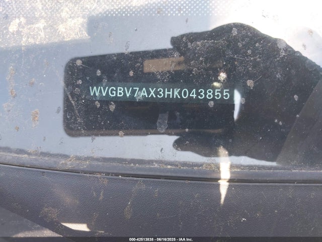 WVGBV7AX3HK043855 Volkswagen 2.0 tsi