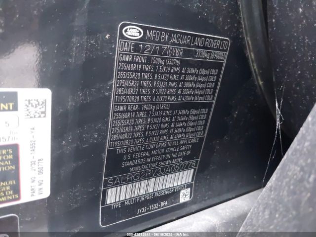 2018 LAND ROVER DISCOVERY SALRG2RV3JA050778 Photo 8
