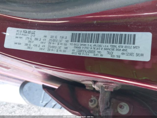 2020 RAM 1500 1C6SRFBT4LN258335 Photo 8