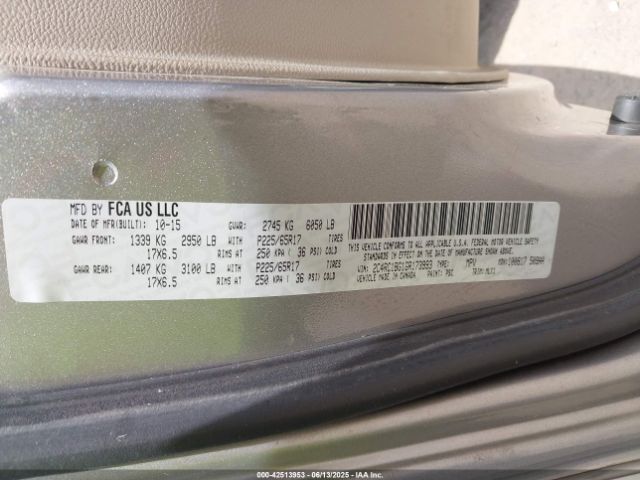 2016 CHRYSLER TOWN & COUNTRY 2C4RC1BG1GR173993 Photo 8