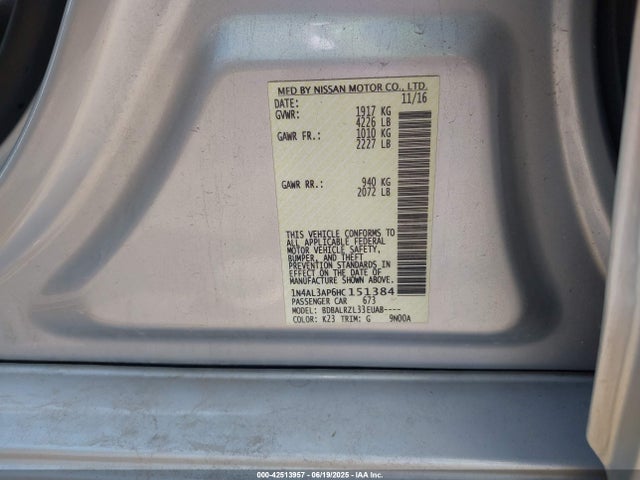 1N4AL3AP6HC151384 Nissan 2017