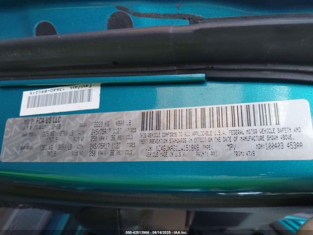 1C4GJXAG1LW151849 Jeep 2020