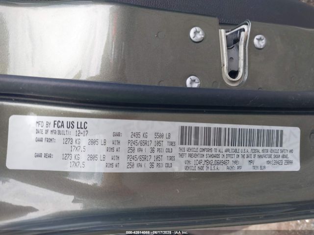1C4PJMBX2JD609467 Jeep 2018