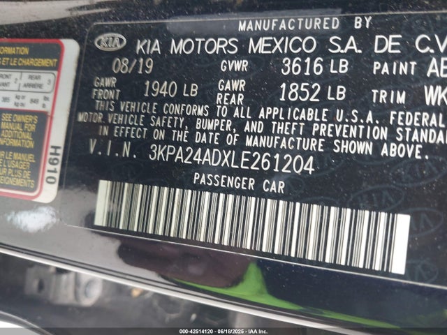 3KPA24ADXLE261204 KIA gammaii 1.6mpi+cvt