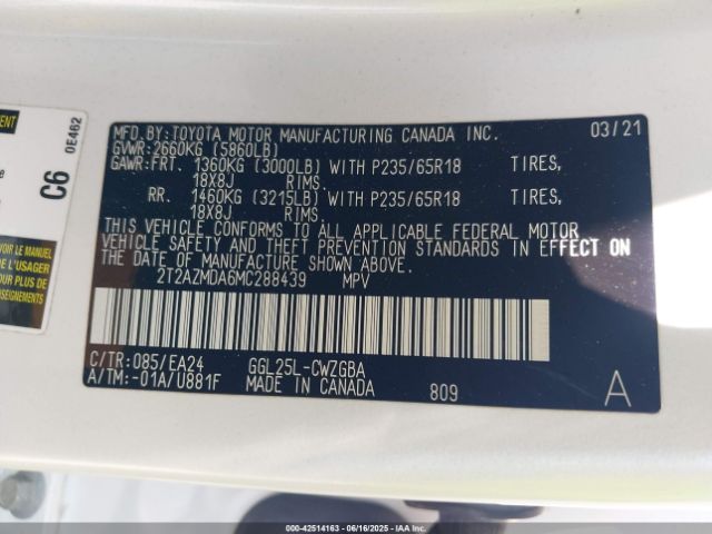 2021 LEXUS RX 350 2T2AZMDA6MC288439 Photo 8