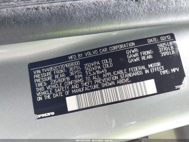 2013 VOLVO XC90 YV4952CY2D1668000 Photo 8