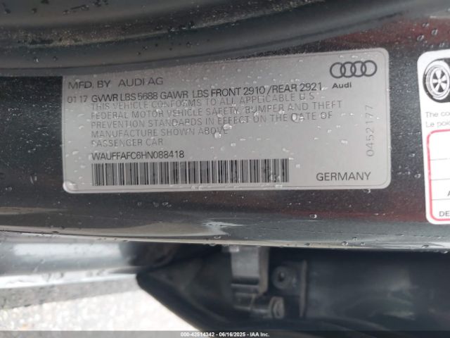 2017 AUDI S6 WAUFFAFC6HN088418 Photo 8