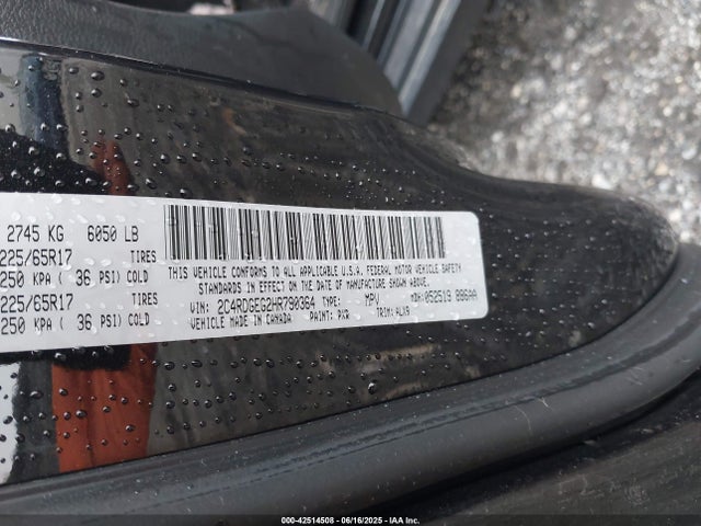 Dodge 2017 2017 2C4RDGEG2HR790364 Image 9