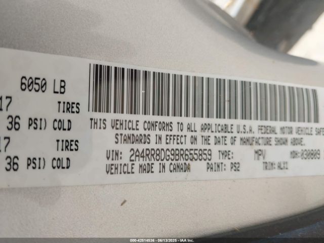2011 CHRYSLER TOWN & COUNTRY 2A4RR8DG9BR655859 Photo 8