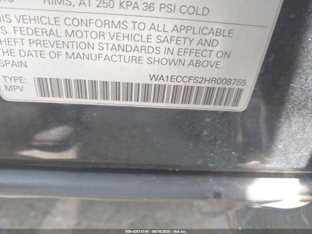 2017 AUDI Q3 WA1ECCFS2HR008755 Photo 8