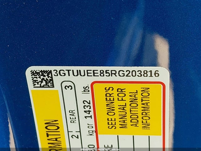 3GTUUEE85RG203816 GMC lz0