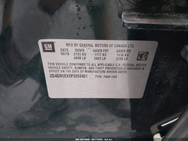 Buick ltg 2015 2G4GN5EX8F9293451 Image 9