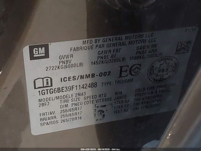 1GTG6BE39F1142488 GMC lfx - sidi, vvt, e85 max, alum