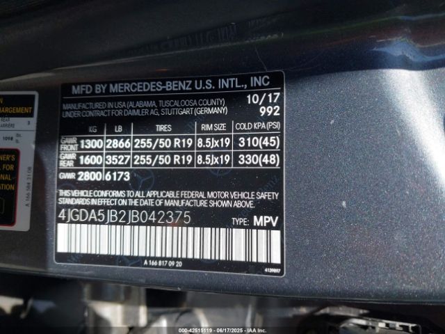 2018 MERCEDES-BENZ GLE 350 4JGDA5JB2JB042375 Photo 8
